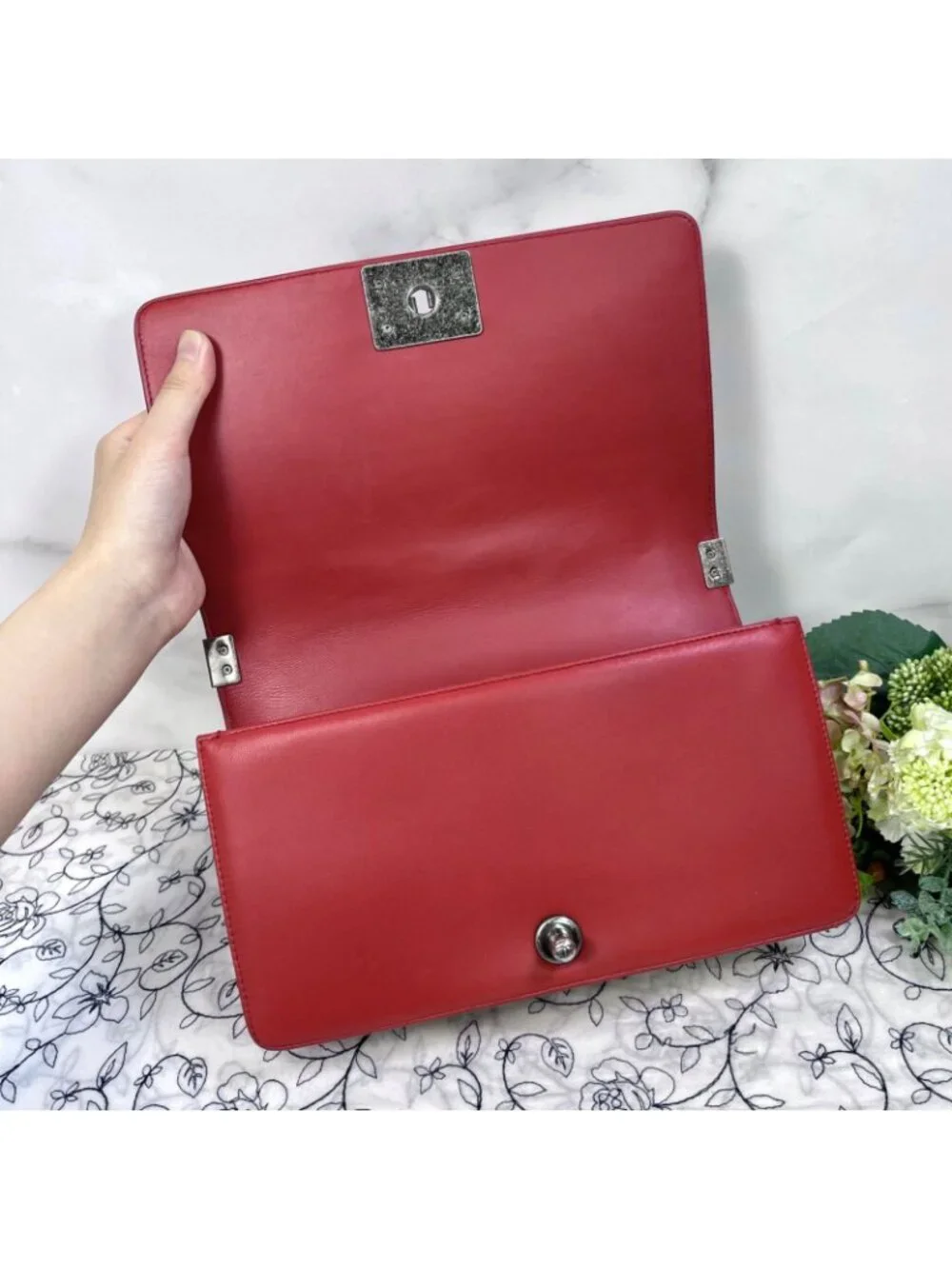 Chanel boy matelasse
